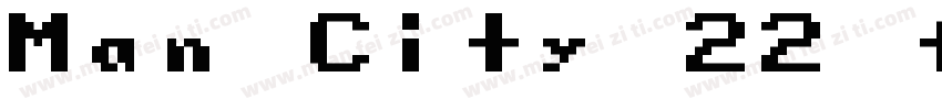 Man City 22 font字体转换